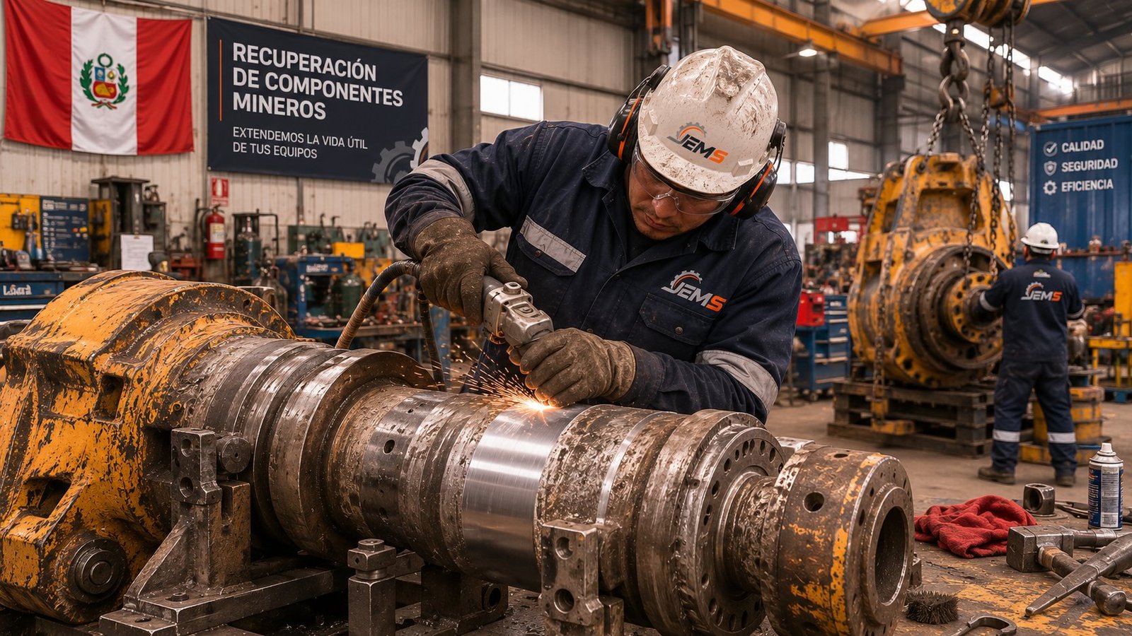 Recuperacion de componentes mineros JE Metal Services